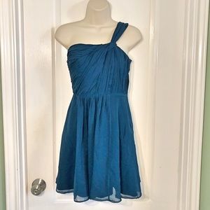 Ann Taylor Silk Blue/Green Dress